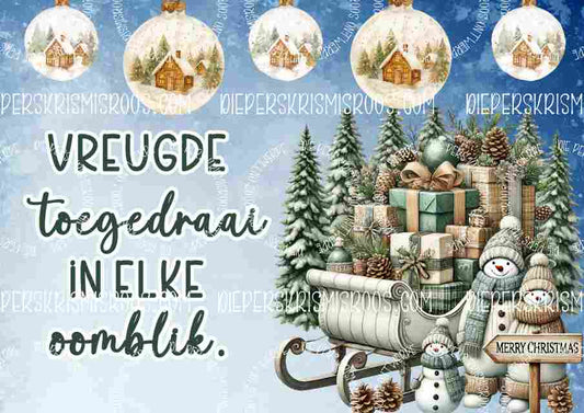 Christmas with some colour A3 Afrikaans