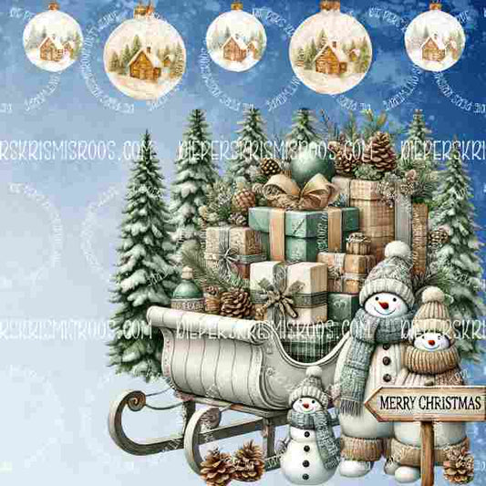 Christmas with some colour Block Blank