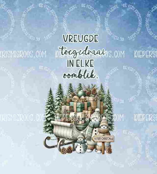 Christmas with some colour Slabwrap Afrikaans