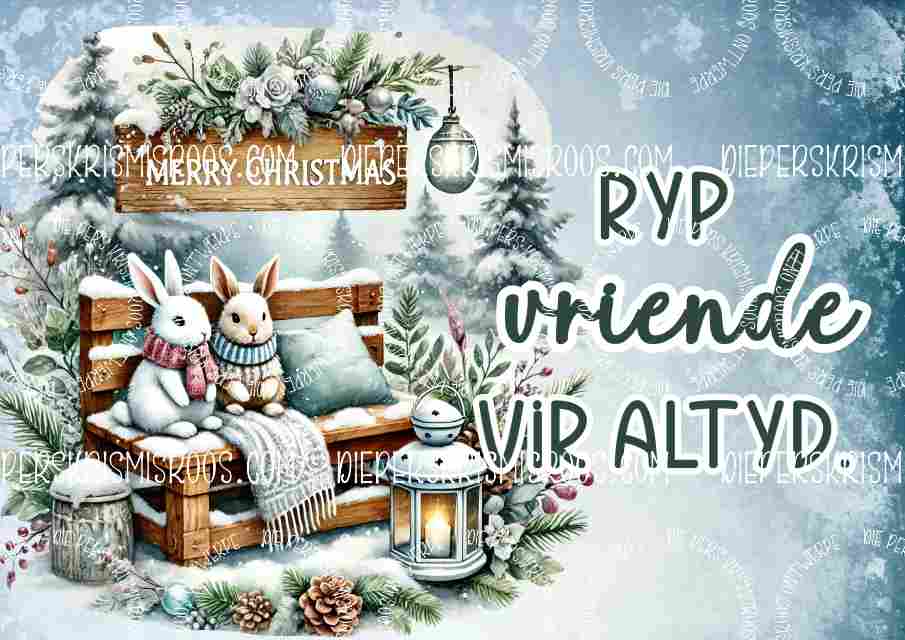 Christmas with some colour A3 Afrikaans