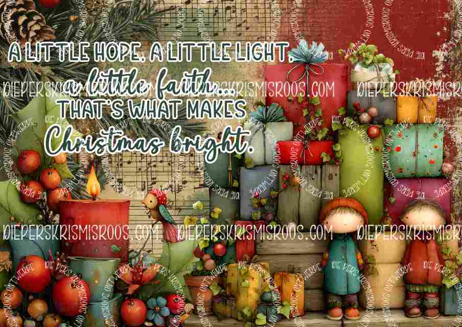 Vintage Christmas A3 English