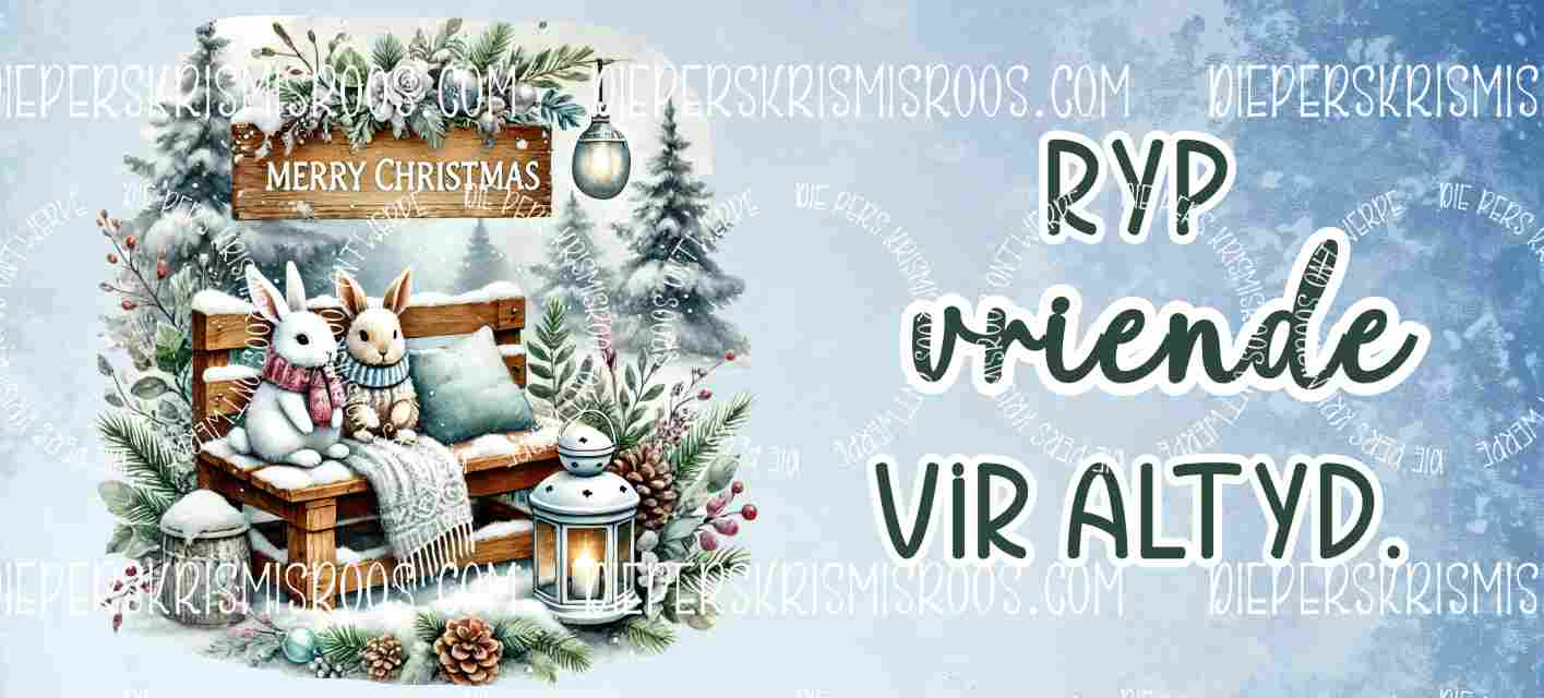 Christmas with some colour Mugwrap Afrikaans