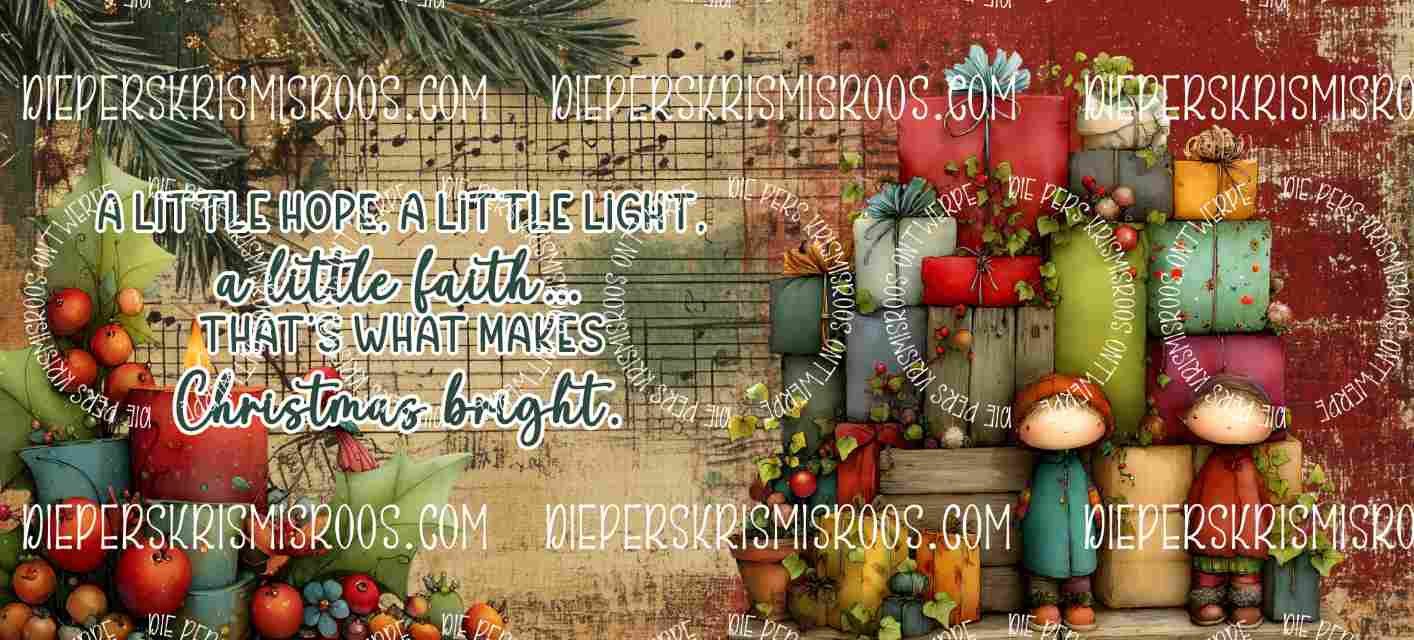 Vintage Christmas Mugwrap English