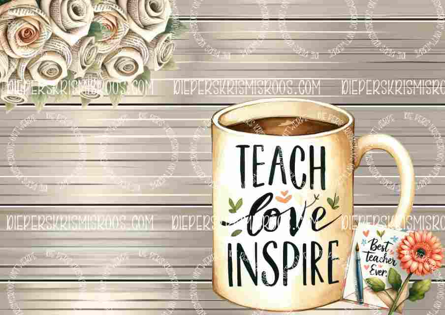 Teacher thank you set A0 Blank