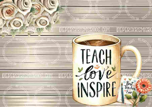 Teacher thank you set A0 Blank