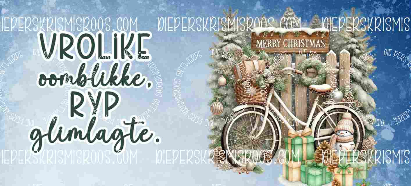 Christmas with some colour Mugwrap Afrikaans