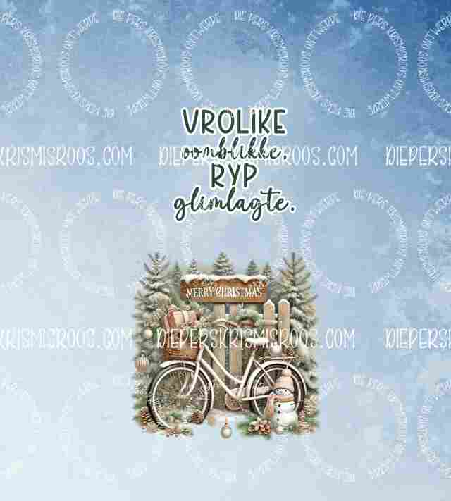 Christmas with some colour Slabwrap Afrikaans