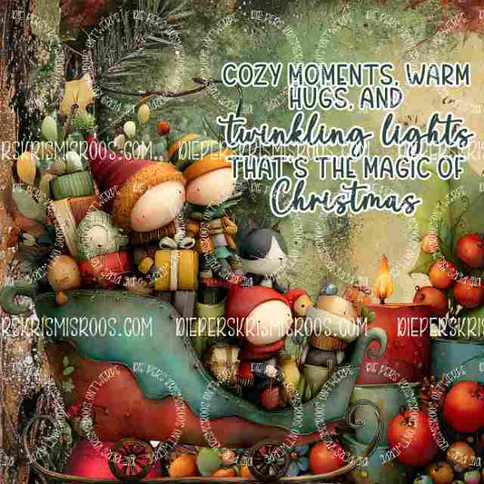 Vintage Christmas Block English