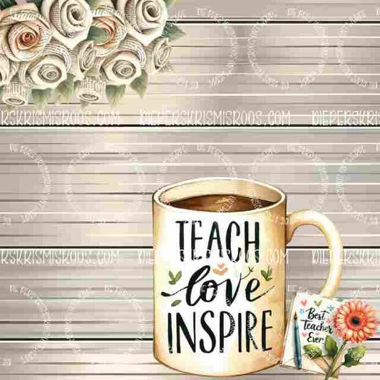 Teacher thank you set Block 1x1 Blank