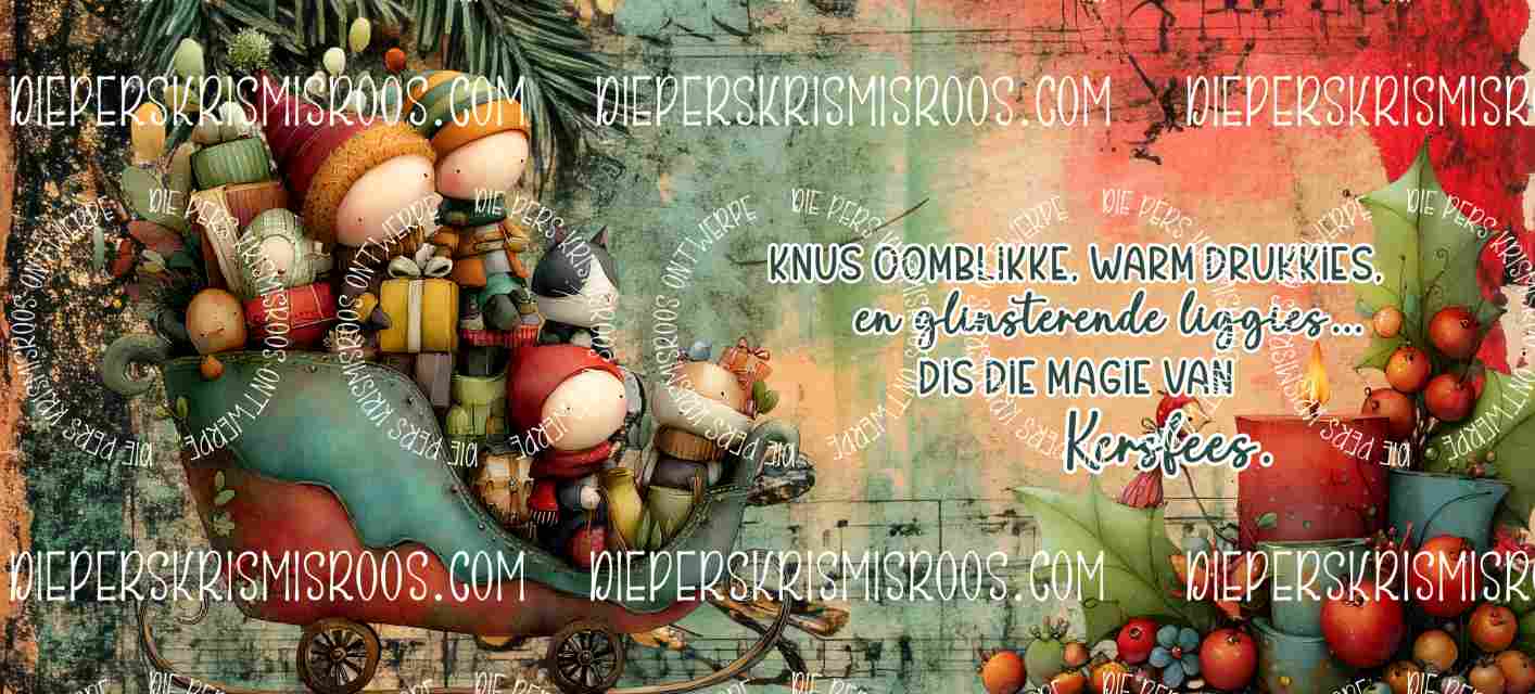 Vintage Christmas Mugwrap Afrikaans