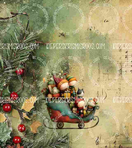 Vintage Christmas Slab Blank