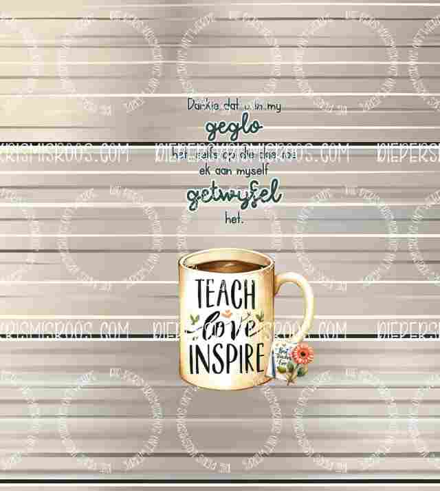 Teacher thank you set Slabwrap Afrikaans