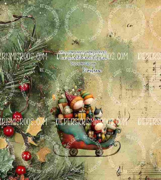 Vintage Christmas Slab Afrikaans