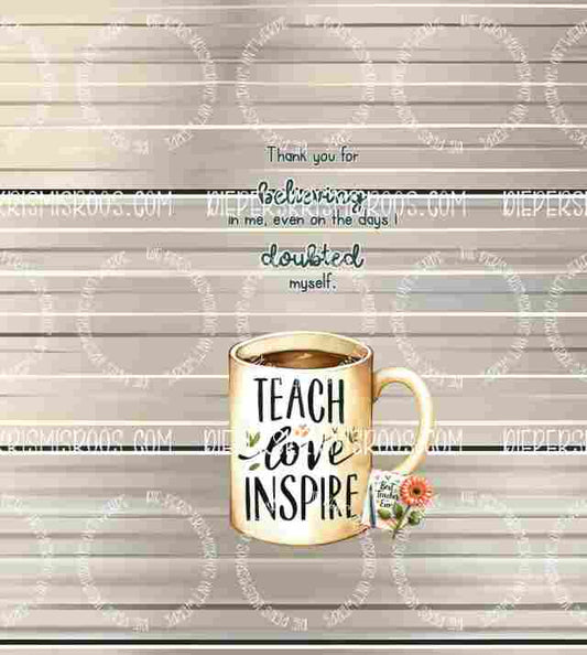 Teacher thank you set Slabwrap English