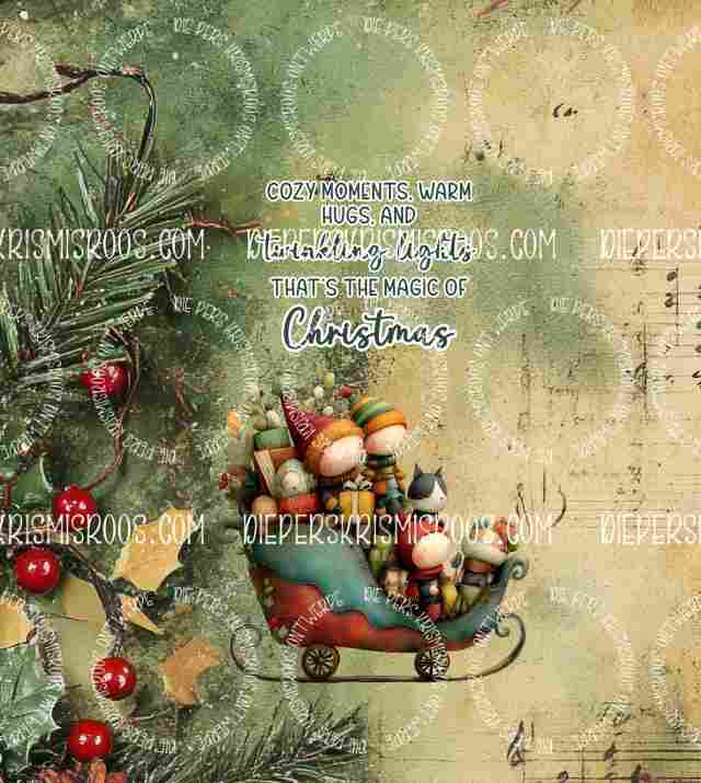 Vintage Christmas Slab English