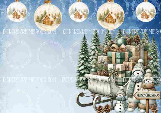 Christmas with some colour A3 Blank