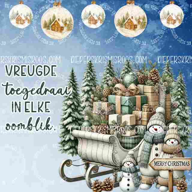 Christmas with some colour Block Afrikaans