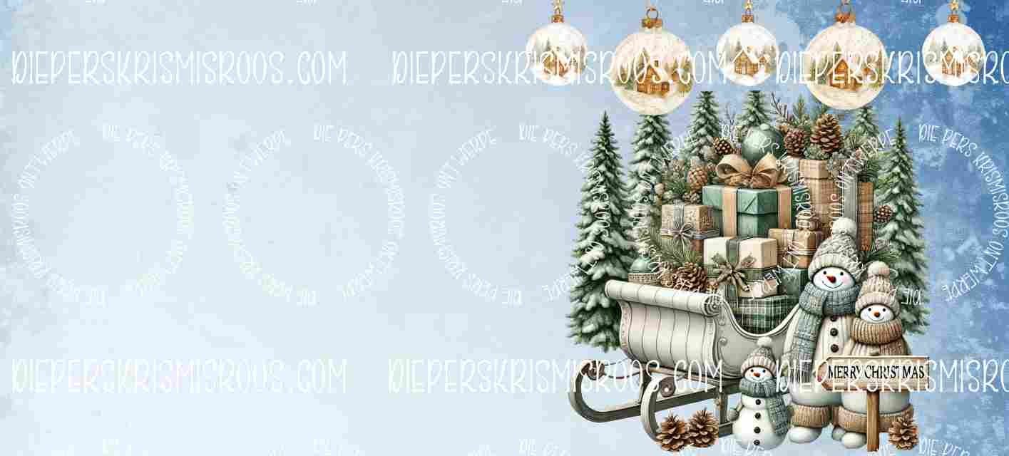 Christmas with some colour Mugwrap Blank