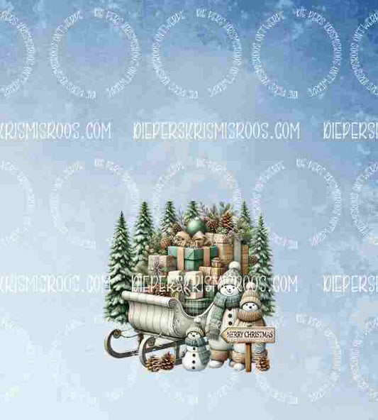 Christmas with some colour Slabwrap Blank