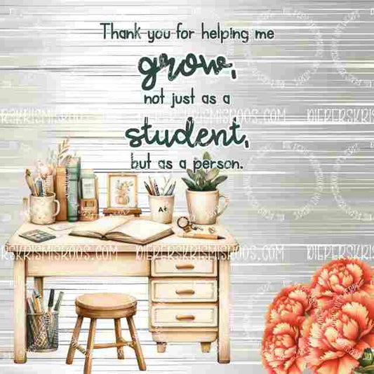 Teacher thank you set Block 1x1 English
