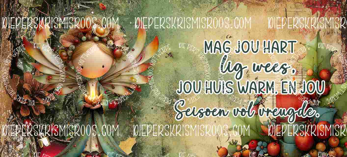 Vintage Christmas Mugwrap Afrikaans