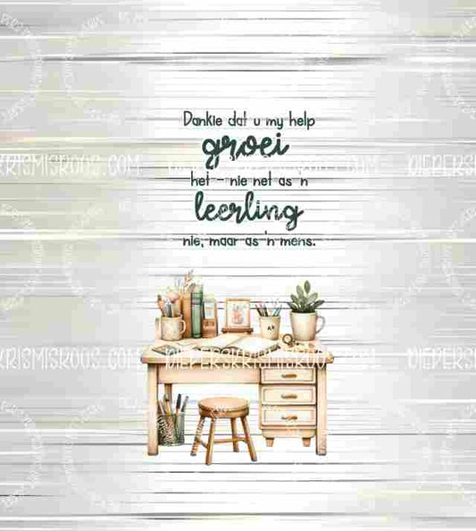 Teacher thank you set Slabwrap Afrikaans