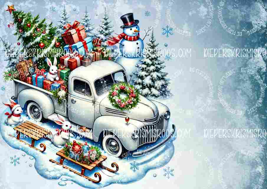 Christmas with some colour A3 Blank