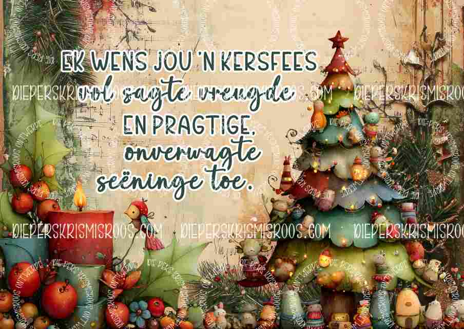 Vintage Christmas A3 Afrikaans