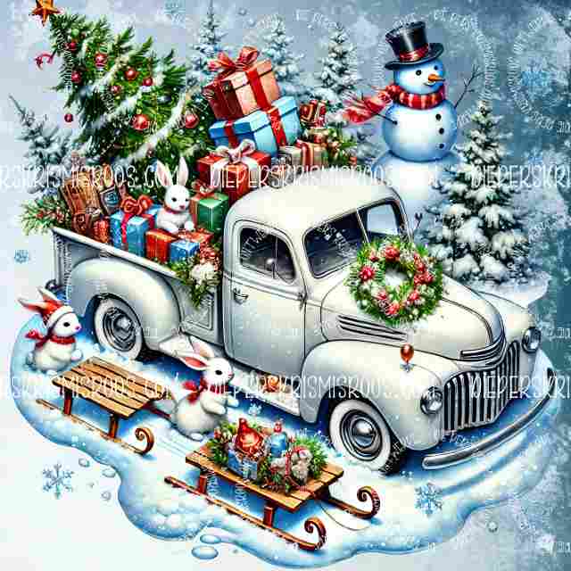 Christmas with some colour Block Blank