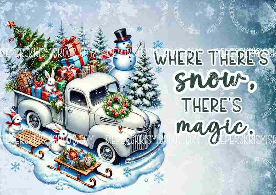 Christmas with some colour A3 English