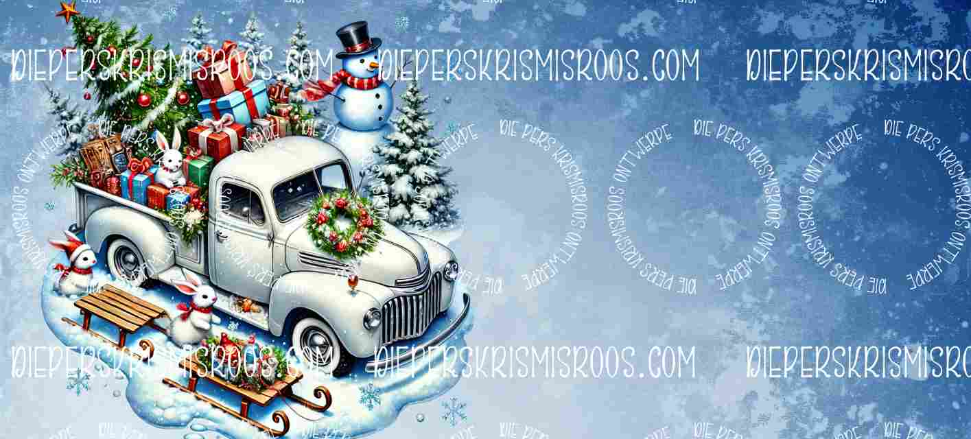 Christmas with some colour Mugwrap Blank