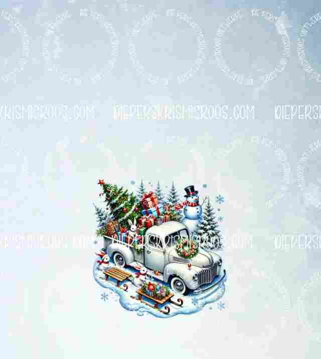 Christmas with some colour Slabwrap Blank