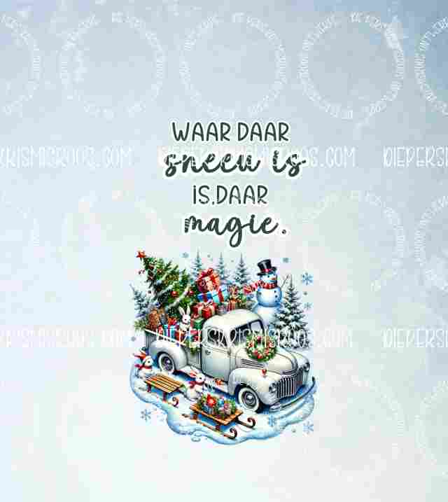 Christmas with some colour Slabwrap Afrikaans