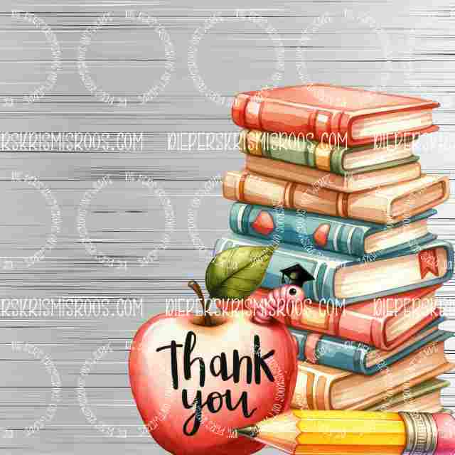 Teacher thank you set Block 1x1 Blank