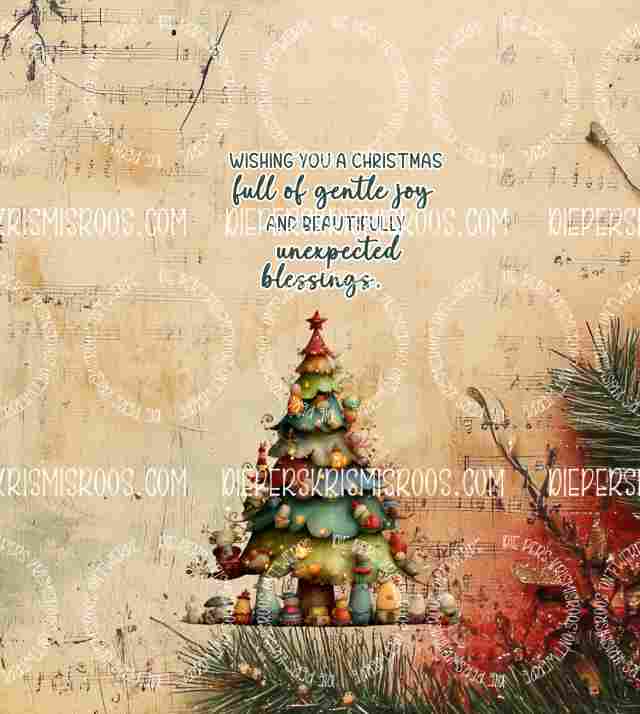 Vintage Christmas Slab English