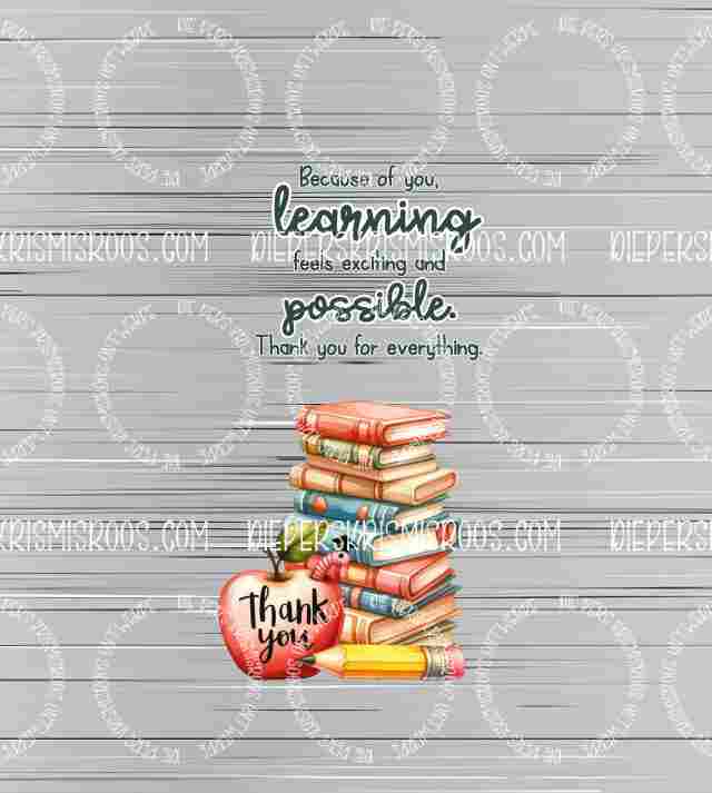 Teacher thank you set Slabwrap English