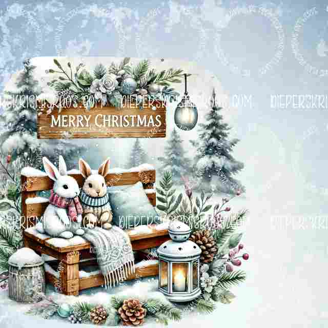 Christmas with some colour Block Blank