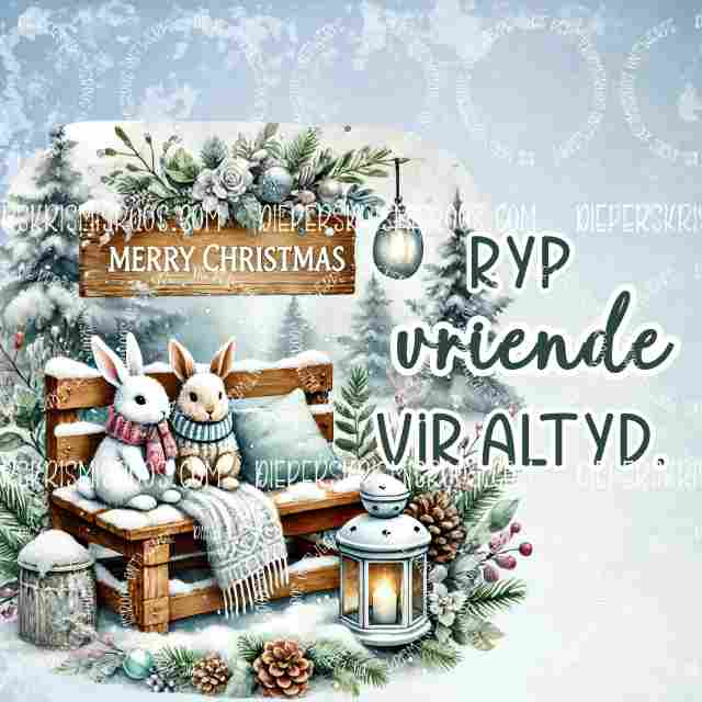 Christmas with some colour Block Afrikaans