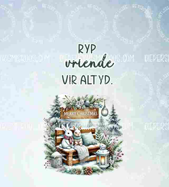 Christmas with some colour Slabwrap Afrikaans