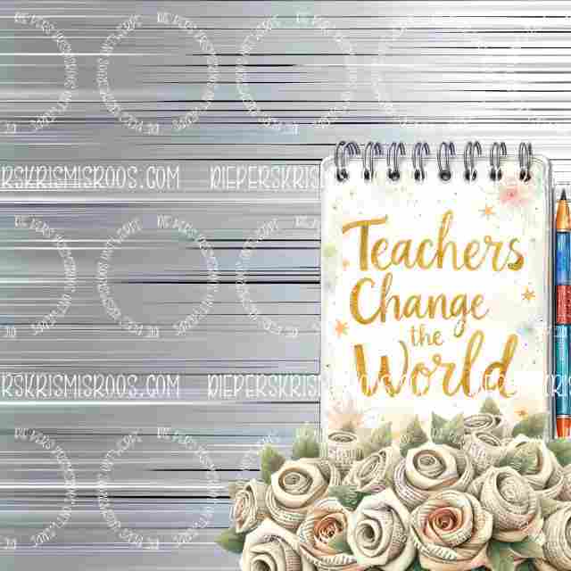Teacher thank you set Block 1x1 Blank