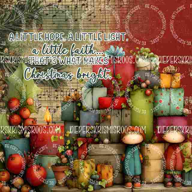 Vintage Christmas Block English