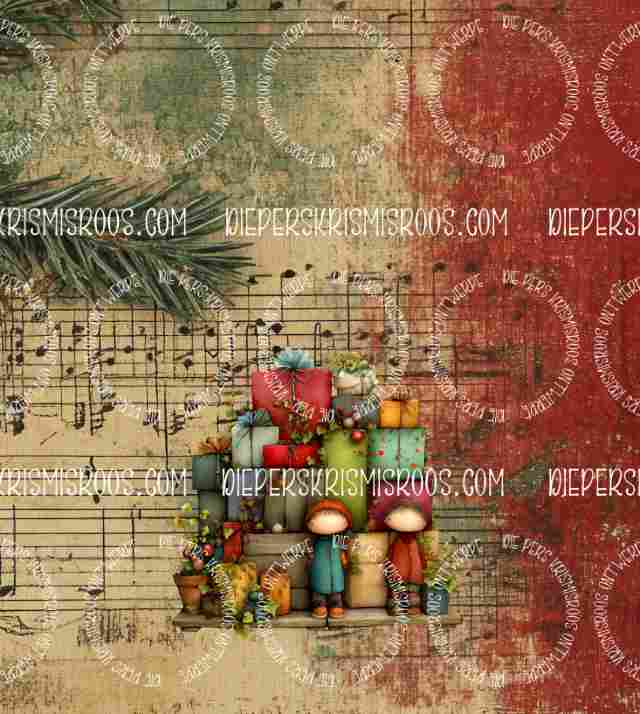 Vintage Christmas Slab Blank