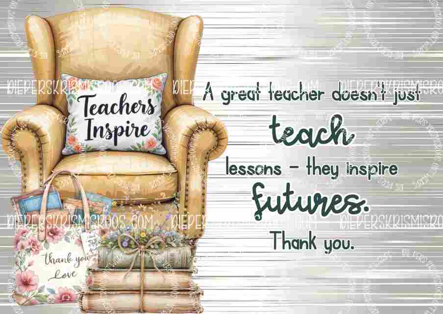 Teacher thank you set A0 English